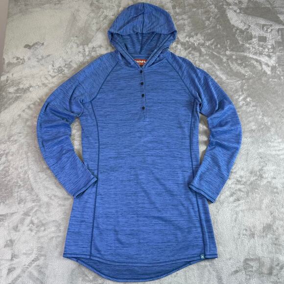 Other Tops - Simms Fishing Hoodie Womens Medium Blue Performance Hooded Shirt Outdoor